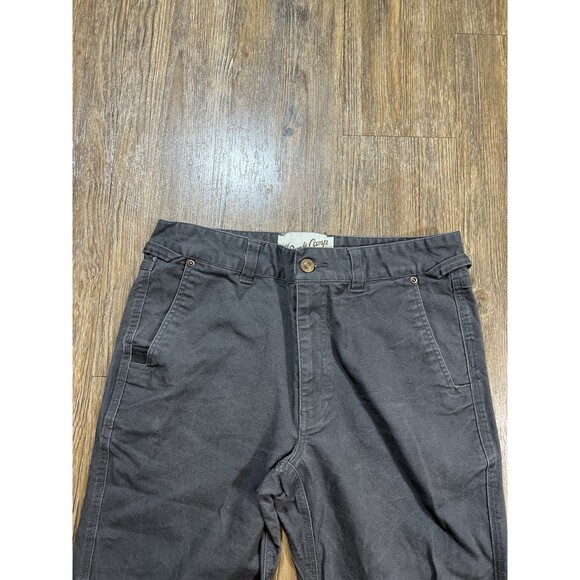 Duck Camp Brush Cordura Pants Mens 32R Gray Stretch Canvas Straight Leg - Picture 2 of 13